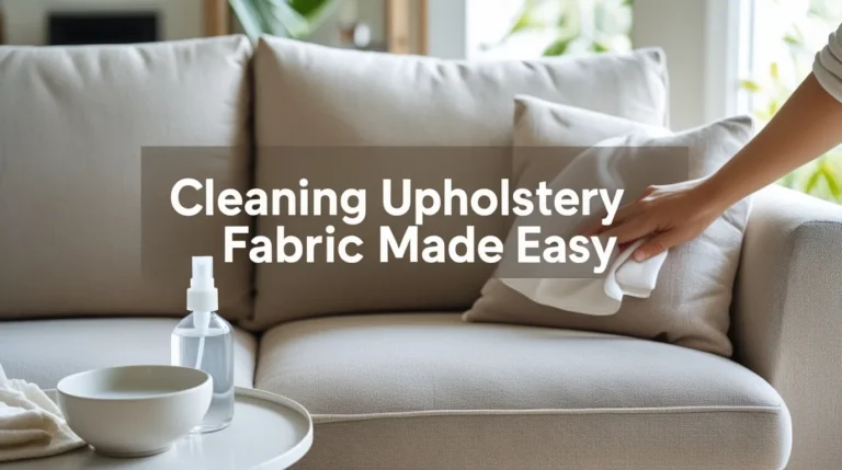 cleaning upholstery fabric