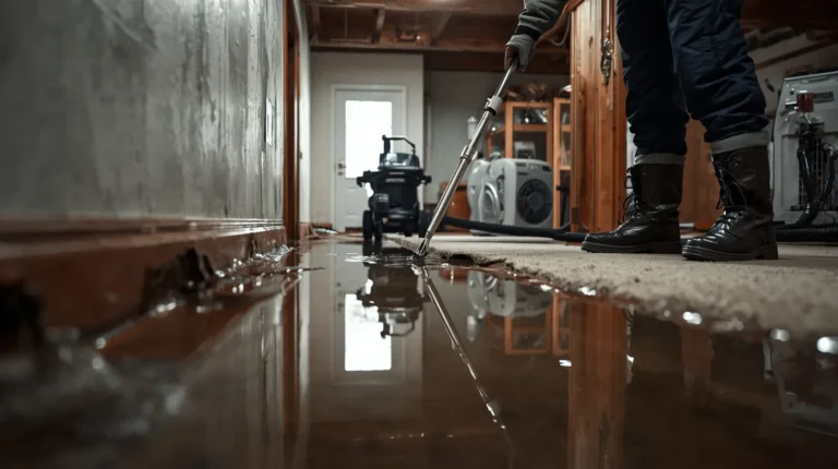 sewage cleanup in basement​